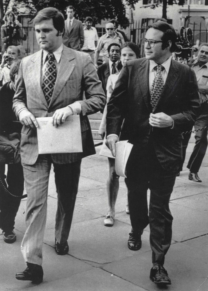 Terry Lenzner delivering subpoena to R. Nixon Watergate